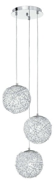 Φωτιστικό Οροφής Astra I-ASTRA/S3 3xE27 Φ40cm 120cm Chrome Luce Ambiente Design