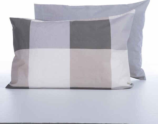 Μαξιλαροθήκη (52x72) Nef-Nef Homeware Casual Check Grey