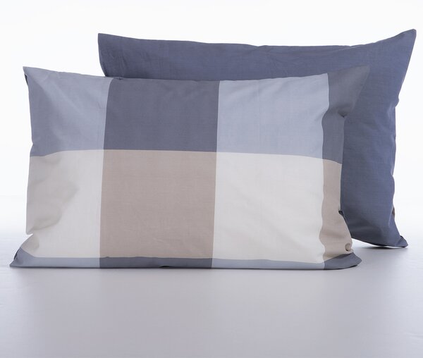 Μαξιλαροθήκη (52x72) Nef-Nef Homeware Casual Check Denim