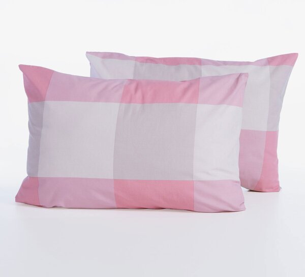 Μαξιλαροθήκη (52x72) Nef-Nef Homeware Casual Check Rose