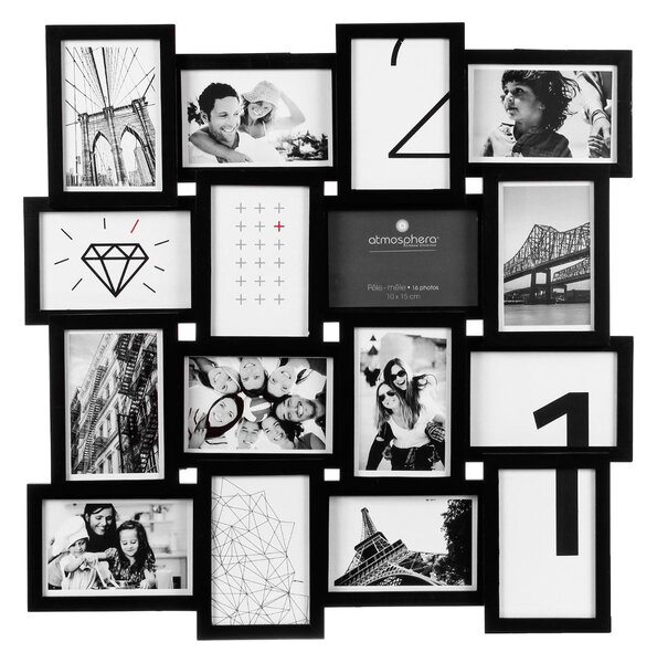 Κορνίζα Τοίχου 16 Θέσεων (58.5x59) A-S Gael Black 130613