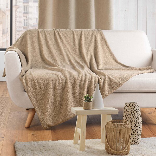 Κουβέρτα Καναπέ Μπουκλέ (125x150) L-C Wooly Beige 1612090