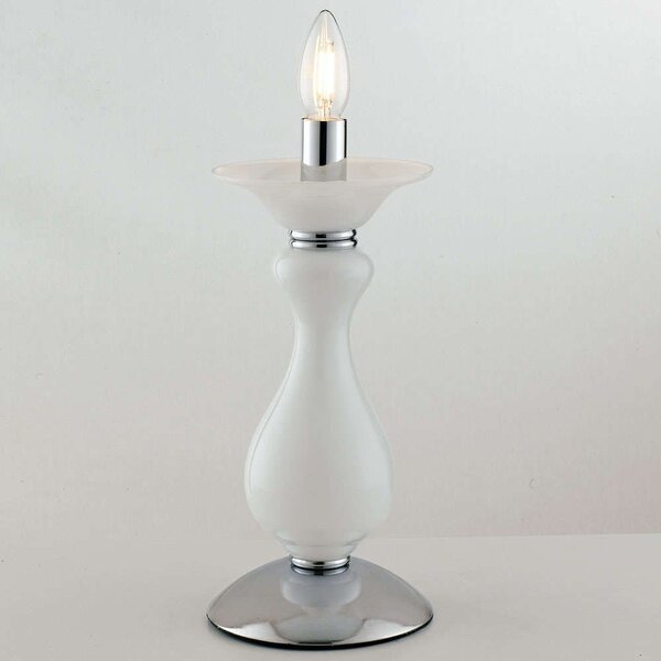 Φωτιστικό Επιτραπέζιο Soffio I-SOFFIO/LUME 1xE14 Φ15cm 36cm White Luce Ambiente Design