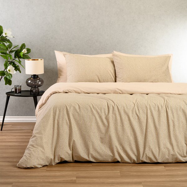 Παπλωματοθήκη Μονή (165x245) 2 Όψεων Melinen Casual Line Davide Beige