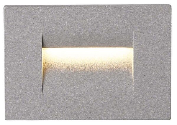 Φωτιστικό Τοίχου VK/02109/G/W 10,7x7,5cm Led 75Lm 4W 3000K IP65 Grey VKLed