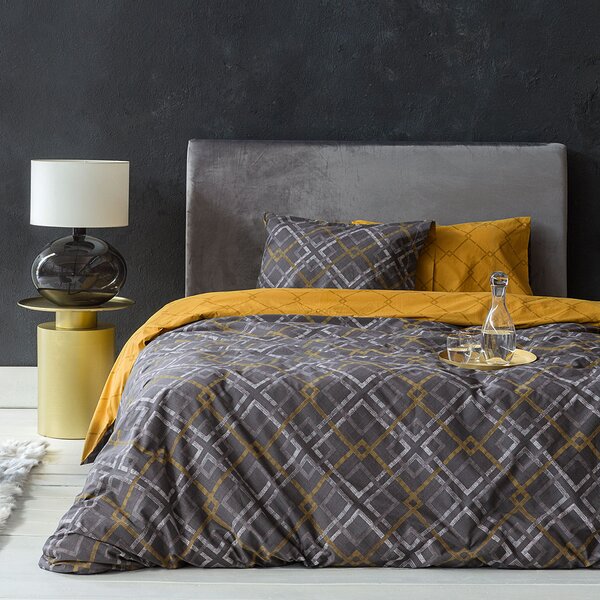 Σεντόνια Μονά (Σετ) Nima Bed Linen Nobel Dark Grey ΧΩΡΙΣ ΛΑΣΤΙΧΟ 170x260