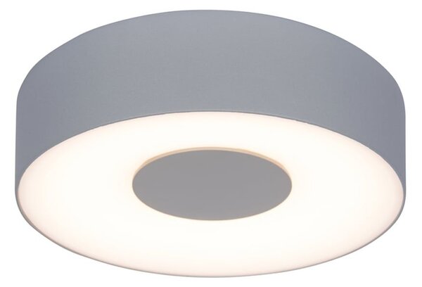 Φωτιστικό Τοίχου - Οροφής Ublo Round Small 6348102112 IP54 Led 3000K 45x19,3x19,3cm Matt Silver Lutec