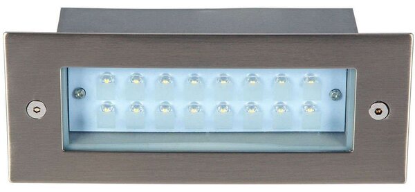 Φωτιστικό Τοίχου VK/02013/MC/D 17x6,8cm Led 90Lm 1,6W 6000K IP54 Nickel VKLed