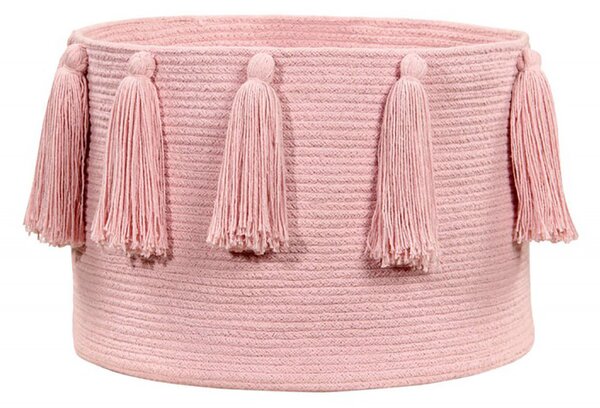 Καλάθι Αποθήκευσης (Φ45x30) Lorena Canals Tassels Pink