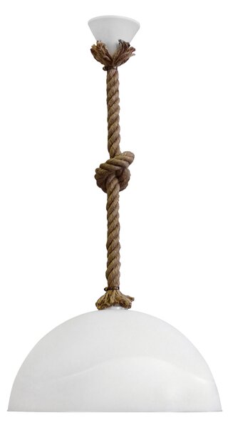 Φωτιστικό Οροφής Μονόφωτο Heronia Sfera/36 31-0942 Rope/White