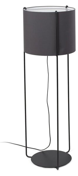 Φωτιστικό Δαπέδου Drum 24023-34 E27 15W Black - Grey Faro Barcelona