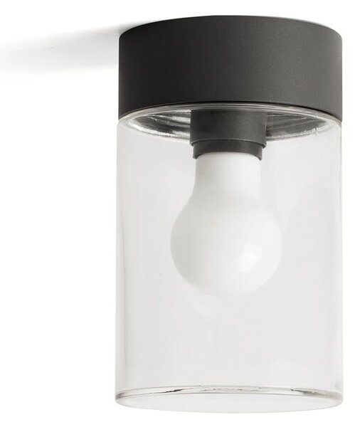 Φωτιστικό Οροφής Kila 71740 E27 max 15W Dark Grey-Transparent Faro Barcelona