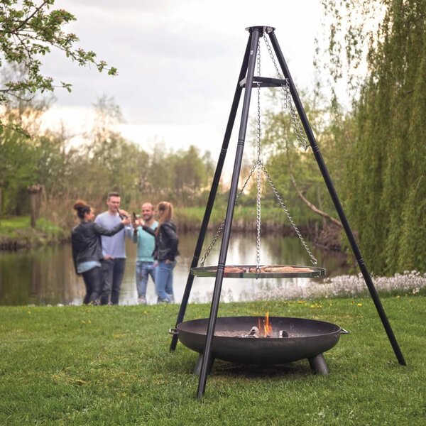 BBGRILL Ψησταριά/Grill με Τρίποδο BBQ TRIPOD Μαύρη 172 εκ. - Μαύρο