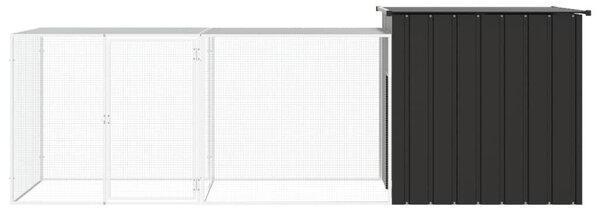 Κοτέτσι - Κλουβί Ανθρακί 300x91x100 εκ. από Γαλβανισμένο Χάλυβα - Ανθρακί