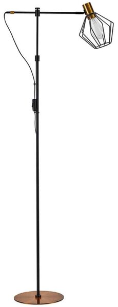 Φωτιστικό Δαπέδου Adept 77-8348 49x25x165cm 1xE27 60W Black-Gold Homelighting