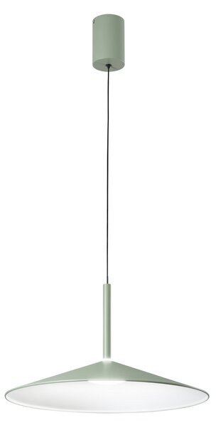 Luce Ambiente Design Κρεμαστό φωτιστικό LED Khan, πράσινο, Ø 48 cm, μέταλλο, CCT, Πράσινο, Σαλόνι / τραπεζαρία, Μέταλλο, σύγχρονο