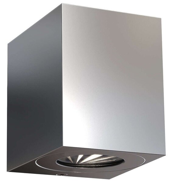 Φωτιστικό Τοίχου Canto Kubi 2 49711034 10x8,7x10,4 Led 500Lm 2x6W 2700K IP44 Steel Nordlux