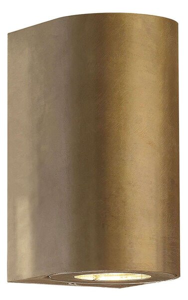 Φωτιστικό Τοίχου Canto Maxi 2 49721035 10x8,7x17cm 2xGU10 28W IP44 Brass Nordlux