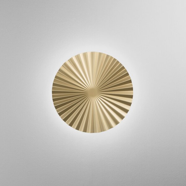 Luce Ambiente Design Επιτοίχια λάμπα LED Anadara, χρυσό χρώμα, Ø 50 cm, μέταλλο, CCT, Χρυσό / Ορείχαλκου, Σαλόνι / τραπεζαρία, Αλουμίνιο