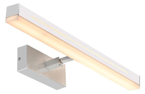 Φωτιστικό Τοίχου Otis 60 2015411033 7,5x60cm Dimmable Led 1650Lm 17W 3000K IP44 Chrome Nordlux