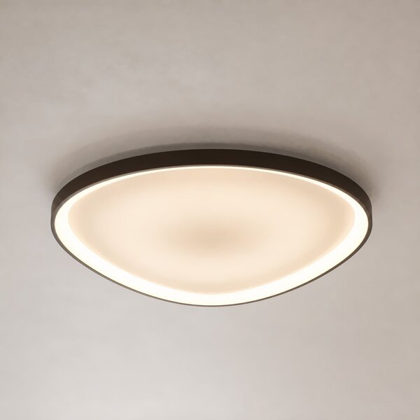 Lucande Φωτιστικό οροφής LED Asken, 61 εκ., καφέ, CCT, με δυνατότητα ρύθμισης, ρυθμιζόμενος, Καφέ / Σκουριάς, Διάδρομος, Αλουμίνιο, σύγχρονο
