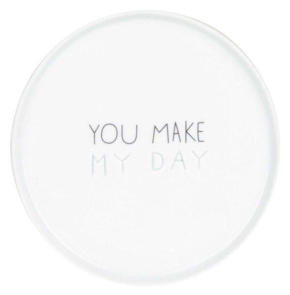 Πιάτο Γλυκού You Make My Day LBTRD0016530 Φ11cm White Raeder