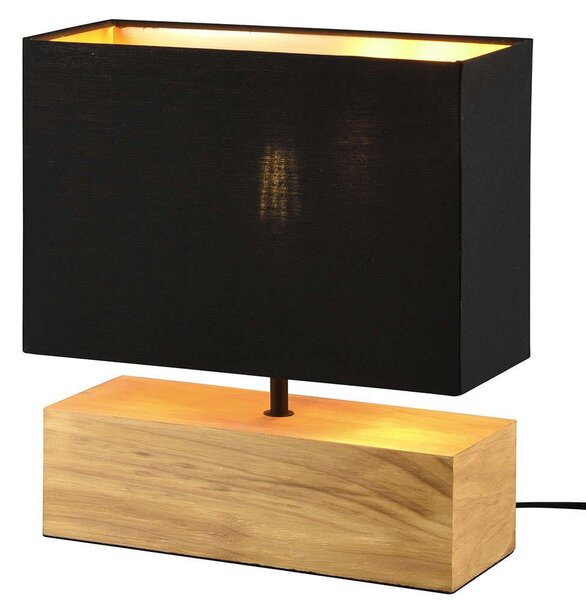 Φωτιστικό Επιτραπέζιο Woody R50181080 30x12x30cm 1xE27 60W Natural-Black RL Lighting