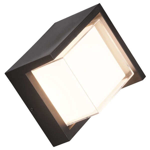 Φωτιστικό Τοίχου Puno R27026132 15x15cm Led 800Lm 8W Black-White RL Lighting