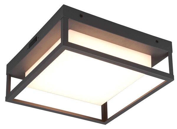 Φωτιστικό Οροφής - Πλαφονιέρα Witham 677860142 30x30x10cm Led 1550Lm 14W Anthracite Trio Lighting