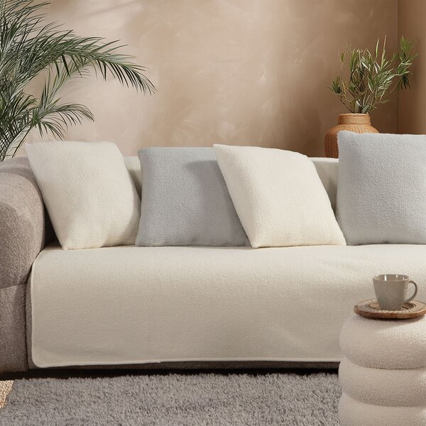 Ριχτάρι Πολυθρόνας Μπουκλέ (180x180) Nef-Nef Homeware Breda Ecru