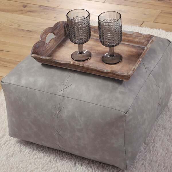 Πουφ (50x50x25) Nef-Nef Homeware Lethal Grey