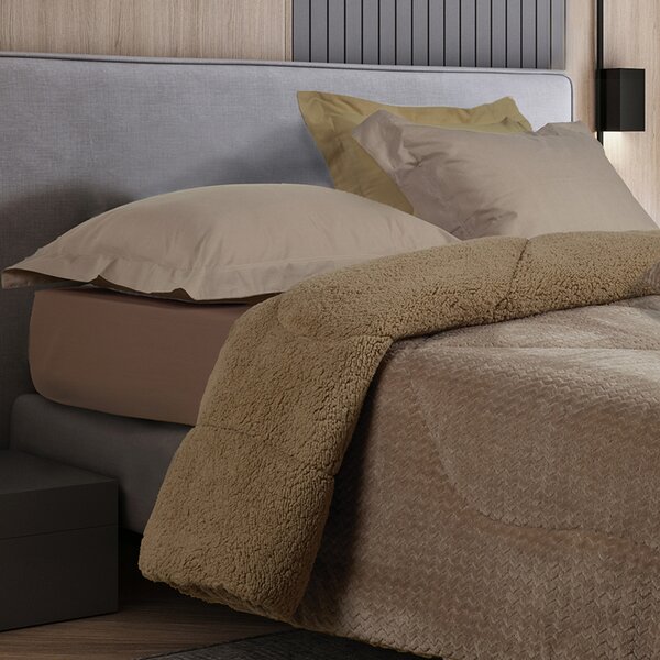 Κουβερτοπάπλωμα Μονό (160x220) Das Home 1367 Taupe
