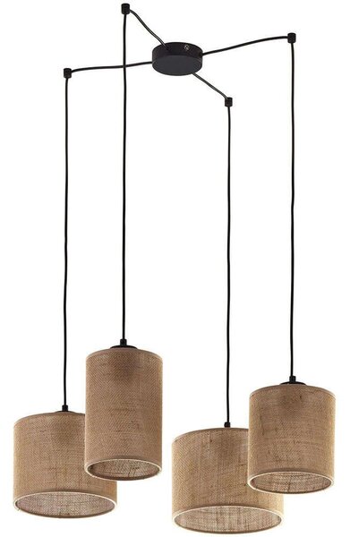 Φωτιστικό Οροφής Juta 6585 4xΕ27 15W Φ70cm 130cm Natural TK Lighting