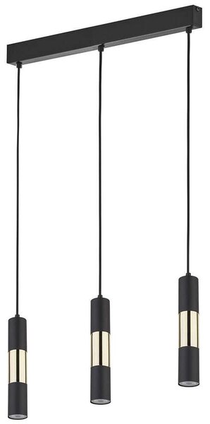 Φωτιστικό Οροφής Vivien 4757 3xGU10 10W 50x120cm Black TK Lighting