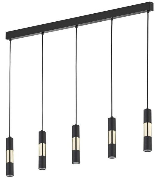 Φωτιστικό Οροφής Vivien 4758 5xGU10 10W 100x137cm Black TK Lighting