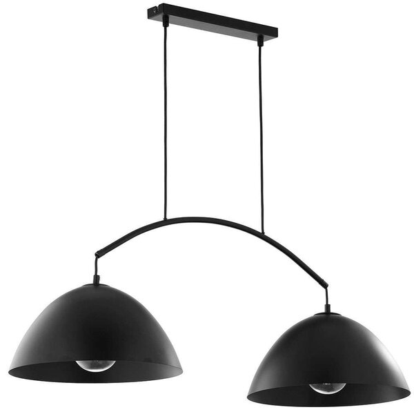 Φωτιστικό Οροφής Faro 6008 2xΕ27 15W 92x130cm Black TK Lighting