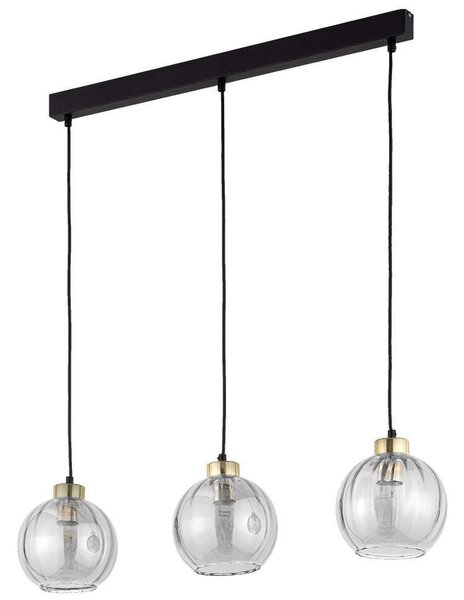 Φωτιστικό Οροφής Devi 4580 3xΕ27 15W 81x120cm Clear TK Lighting