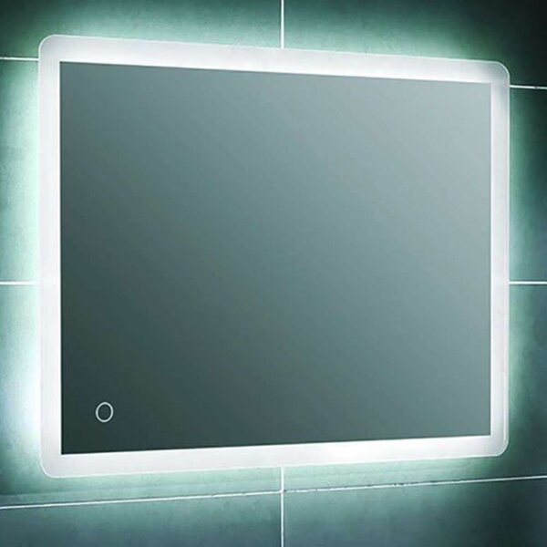 Καθρέπτης Μπάνιου Σκέτος Nora 77-0141 Με Φως Led Touch 50x70cm Clear Gloria