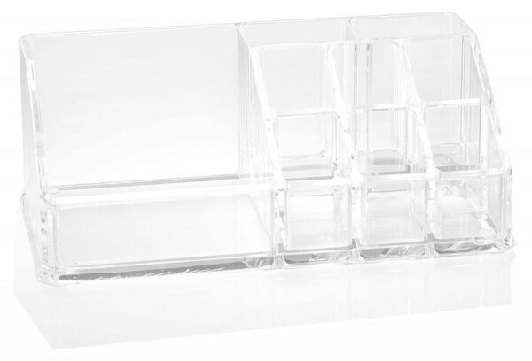 Βάση Οργάνωσης Μπάνιου 9 Θέσεων AH-BA68015 18x10x7cm Clear Andrea House