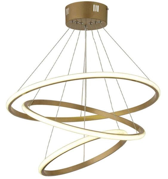 Φωτιστικό Οροφής Costner 0189429 47x47x63cm Led 85W 4000K Gold Megapap