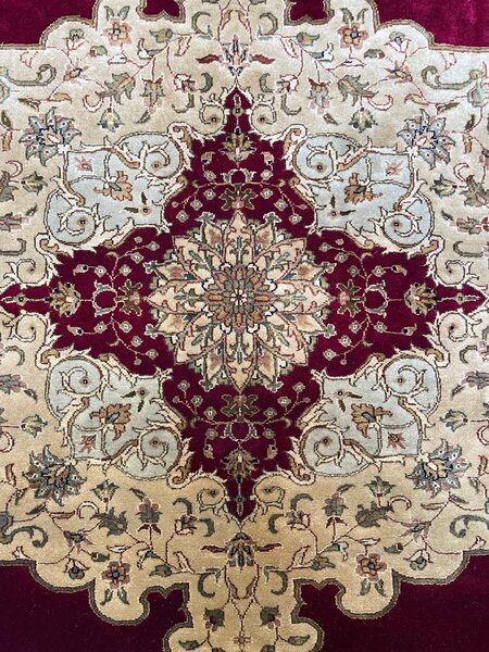 Χαλί Χειροποίητο Indian Jammu Wool + Silk 24-241 201x242