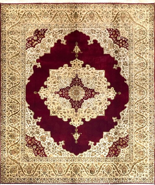 Χαλί Χειροποίητο Indian Jammu Wool + Silk 24-241 201x242