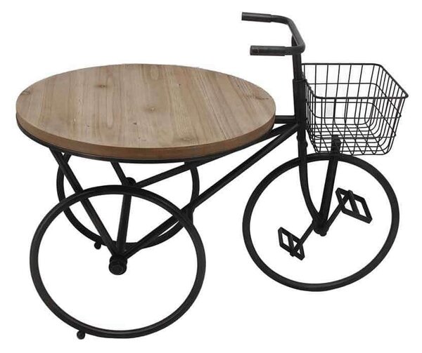 Τραπεζάκι Coffee Basket Bike 04-0471 93,5x60x69,5cm Natural-Black