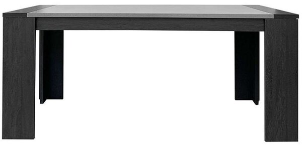 Τραπέζι Wasco 02-0551 180x90x76cm Black Oak-Cement