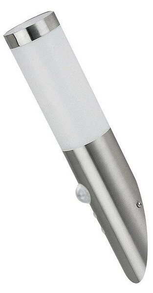 Rabalux 8266 - Φως εξωτερικού χώρου με αισθητήρα INOX TORCH 1xE27/25W/230V IP44