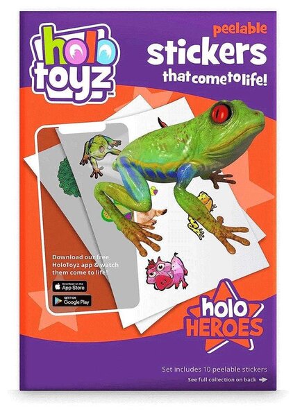 Αυτοκόλλητα Τοίχου Holo Heroes (Σετ 10Τμχ) HTST100HoloHeros Multi HoloToyz