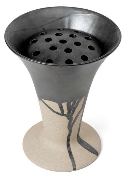 Ferm LIVING - Flores Vase Sand/Black ferm LIVING