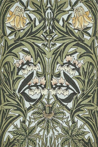 Χαλί Bluebell 127607 Leafy Arbour Green Morris