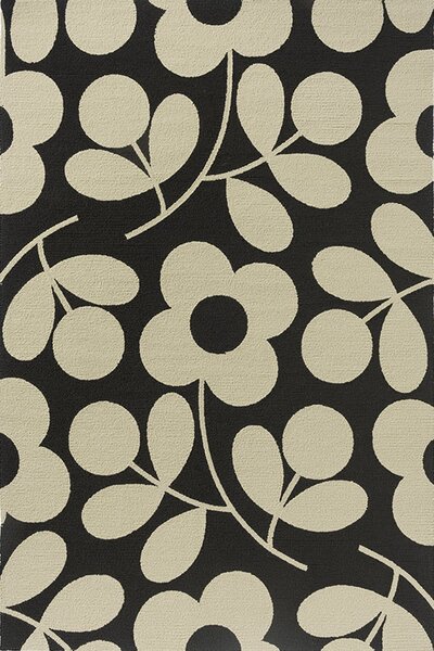 Χαλί Stem Sprig Monochrome 463905 Black-White Orla Kiely