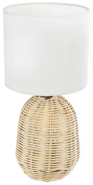 Φωτιστικό Επιτραπέζιο Boho Hasumi 01958 Φ18x36cm 1xE27 Beige-White GloboStar